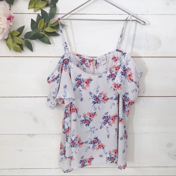 Paper Crane Tops - Paper Crane Cold Shoulder Shirt